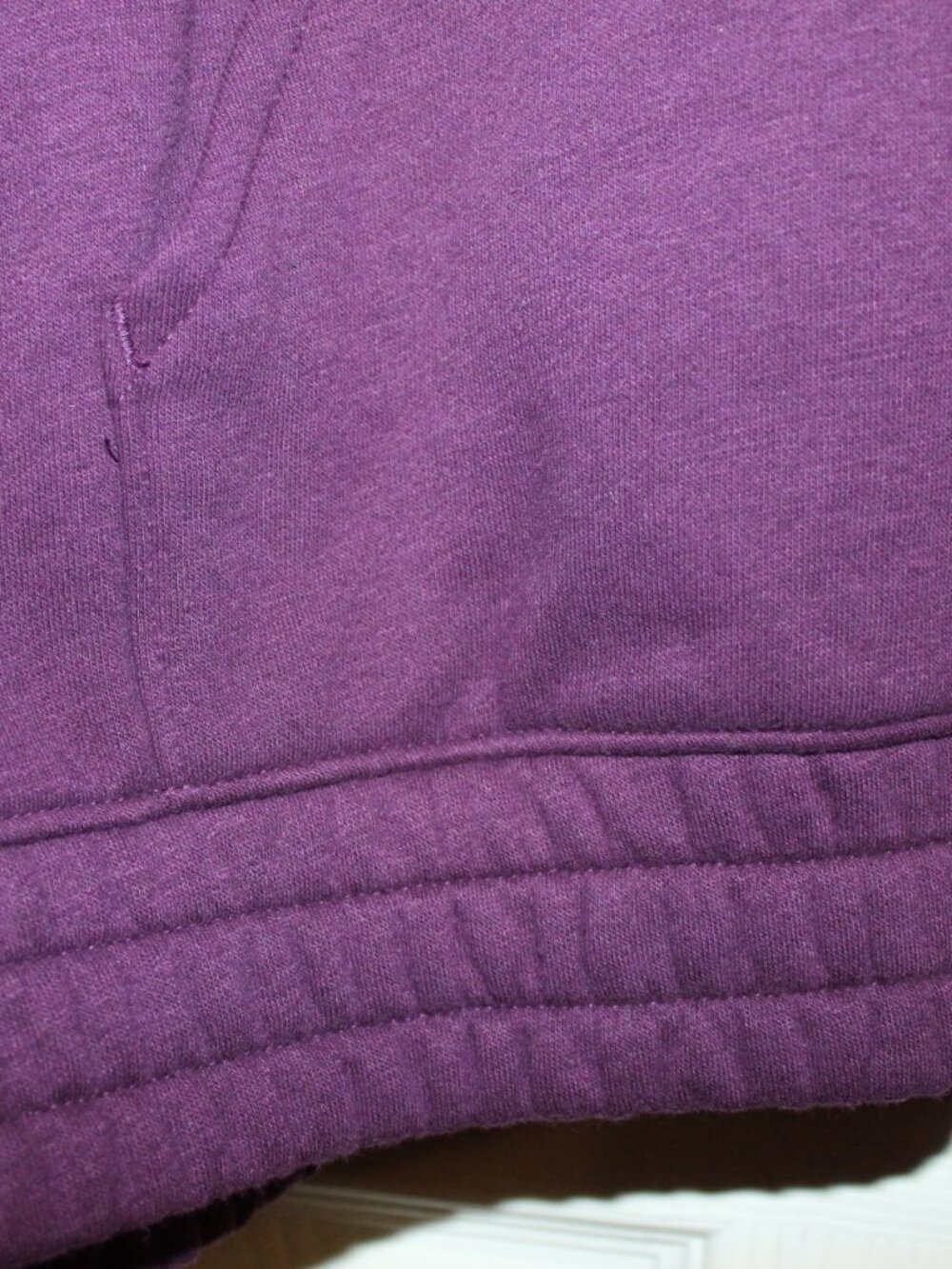 NWT Tek Gear Bomber style zip front sweatshirt Nicely Made women's 4X Purple - Picture 4 of 6